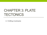 Chapter 3: Plate Tectonics
