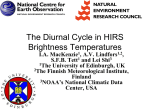 Observed and Simulated HIRS Diurnal Cycles