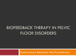 Biofeedback therapy in pelvic floor disorders