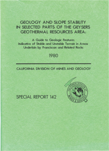 Special Report 142, 1980. Geology and Slope Stability in Selected