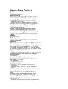 Albumin-Bound Paclitaxel