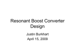 Resonant Boost Converter Design