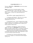 STAR FORMATION (Ch. 19) The basics: GRAVITY vs. PRESSURE