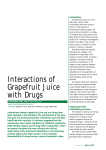Interactions of Grapefruit Juice with Drugs