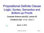 Propositional Definite Clause
