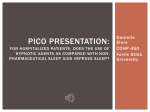 PICO Presentation: For hospitalized patients - Danielle Elore