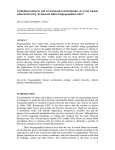 Latitudinal patterns and environmental determinants of