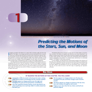 Predicting the Motions of the Stars, Sun, and Moon