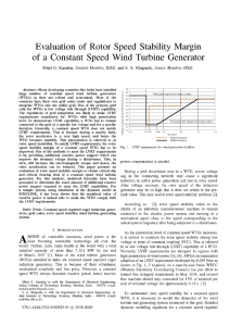 of a Constant Speed Wind Turbine Generator