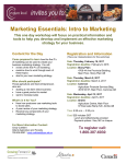 Marketing Essentials: Intro to Marketing