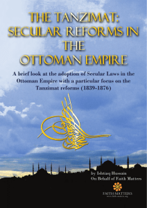 The Tanzimat: Secular Reforms in the Ottoman Empire