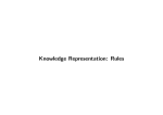 Knowledge Representation: Rules