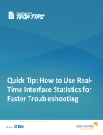 Quick Tip: How to Use Real- Time Interface Statistics for Faster