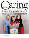 Caring Headlines - Team effort produces small miriacle for dialysis