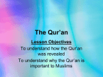The Qur`an - Religious Education 4 U