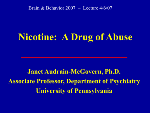 Nicotine - Department of Psychiatry