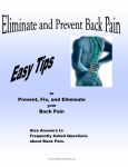 Prevent, Fix, and Eliminate Back Pain