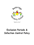 exclusion periods policy - Banbridge Nursery School