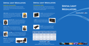 spatial light modulators