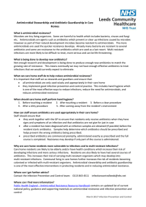 Antimicrobial Stewardship and Antibiotic Guardianship in Care H