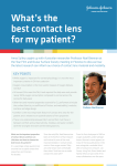 What`s the best contact lens for my patient?