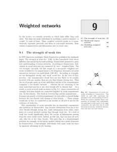 Weighted networks