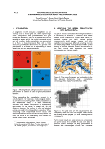 P 8.3 VERIFYING MODELED PRECIPITATION IN MOUNTANIOUS