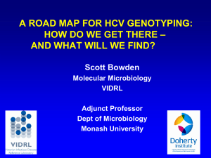 A Road Map for HCV Genotyping
