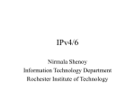 IPv4/6 - RIT IST - Rochester Institute of Technology
