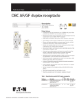 OBC AF/GF duplex receptacle