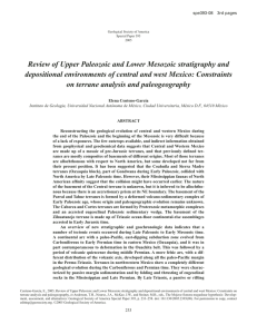 Review of Upper Paleozoic and Lower Mesozoic stratigraphy and