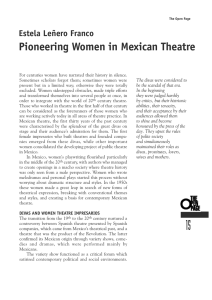 Pioneering Women in Mexican Theatre