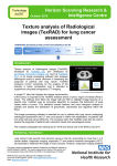 Texture analysis of Radiological images (TexRAD) for lung