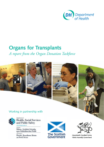 Organs for Transplants - NHS Blood and Transplant