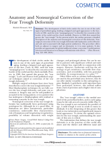 Anatomy and Nonsurgical Correction of the Tear