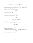 Homologous Stars: Simple Scaling Relations