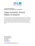 Upper Extremity Arterial Duplex Evaluation