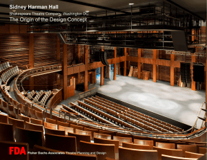 Sidney Harman Hall The Origin of the Design Concept