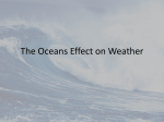 The Oceans Effect on Weather