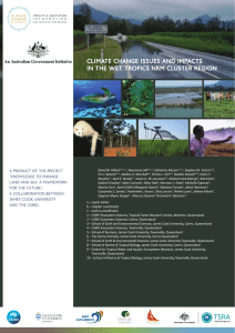 Climate Change Issues and Impacts in the Wet Tropics