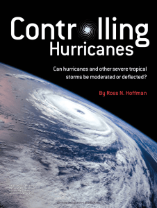 Controlling Hurricanes