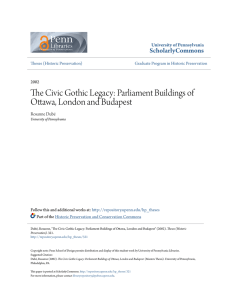 The Civic Gothic Legacy: Parliament Buildings of Ottawa, London