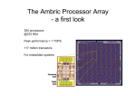The Ambric Processor Array