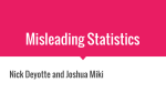 Misleading Statistics - Riverside Secondary School