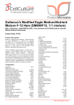 Dulbecco`s Modified Eagle Medium/Nutrient Mixture F