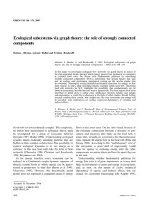 Ecological subsystems via graph theory: the role of