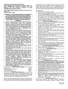 Oral Transmucosal Fentanyl Citrate Page 1 of 18 Prescribing