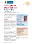 The Agitated Older Patient