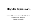 Regular Expressions - Elhanan Borenstein