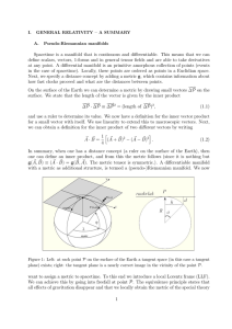 Spacetime is a manifold that is continuous and differentiable